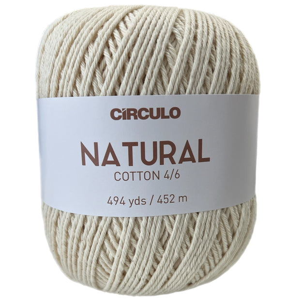 Natural Cotton 400g Yarn Ball - 4/6 - by Circulo