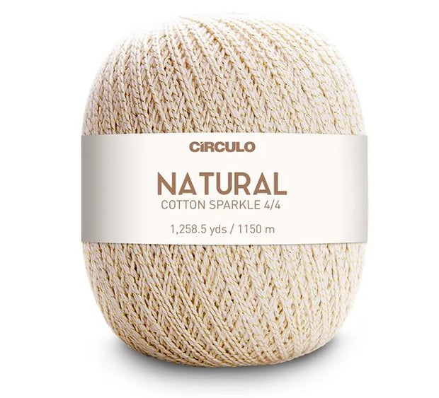 Natural Cotton Sparkle 700g Yarn Ball - 4/6 - by Circulo