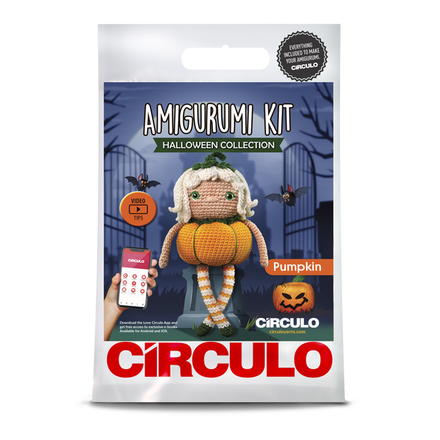 Pumpkin Amigurumi Kit 2023 Halloween Collection by Circulo