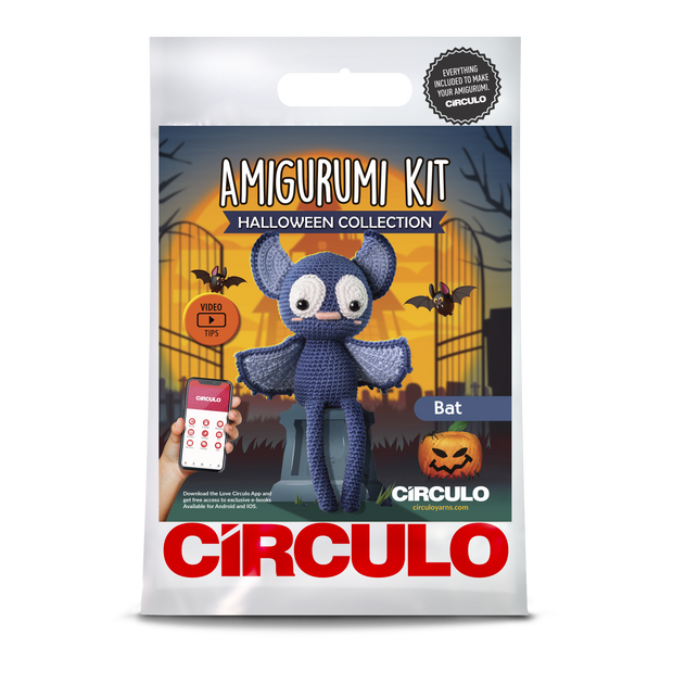 Bat Amigurumi Kit 2023 Halloween Collection by Circulo