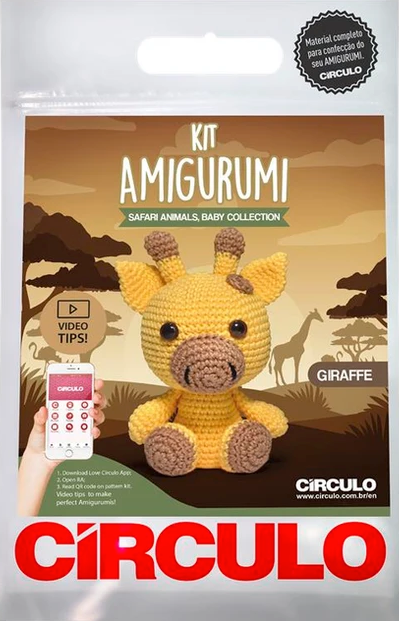 Circulo Amigurumi Kit - Safari Animals Baby Collection (Giraffe)