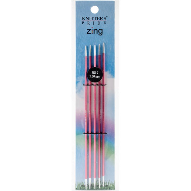 6 Inch Knitter's Pride Nova Platina Cubics Double Pointed Needles