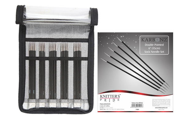 Karbonz Double Pointed 6" Sock Needle Set Knitter's Pride