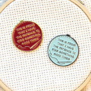 Proof I've Patience To Stab Something 4000x Needle Minder - Blue