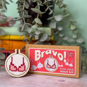 'Bravo!' Mini Matchbox Cross Stitch Kit
