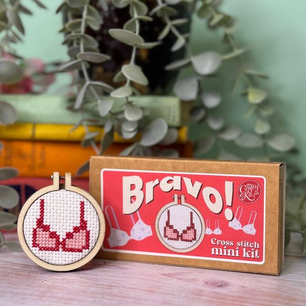 'Bravo!' Mini Matchbox Cross Stitch Kit