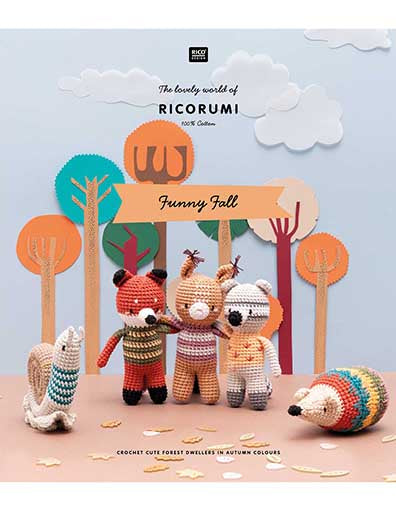Ricorumi Funny Fall Crochet Pattern Book by Rico Design