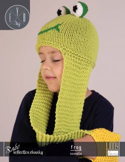 Frog Scoodie from Babe Softcotton Chunky