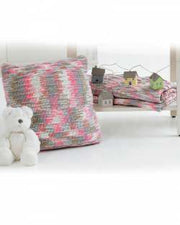 English Garden Blanket and Cushion Cover from Babe Softcotton Chunky