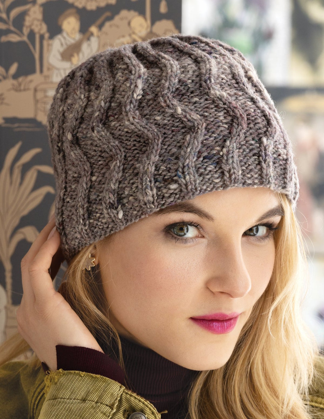 Design 14 - Zig Zag Cable Hat