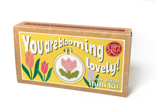 'You're Blooming Lovely!' Mini Matchbox Cross Stitch Ki