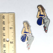 Stitching Vintage Pinup Needle Minder - Black Finish