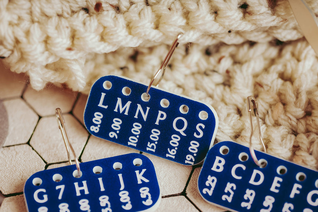 Crochet Hook Minder Set, Hook Size Reminder Stitch Markers