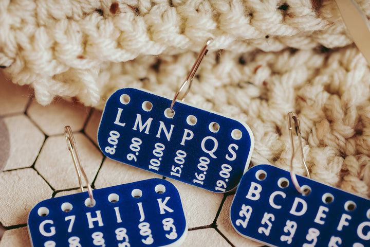 Crochet Hook Minder Set, Hook Size Reminder Stitch Markers