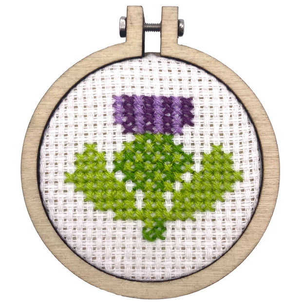 'Thistle Make You Smile' Mini Matchbox Cross Stitch Kit