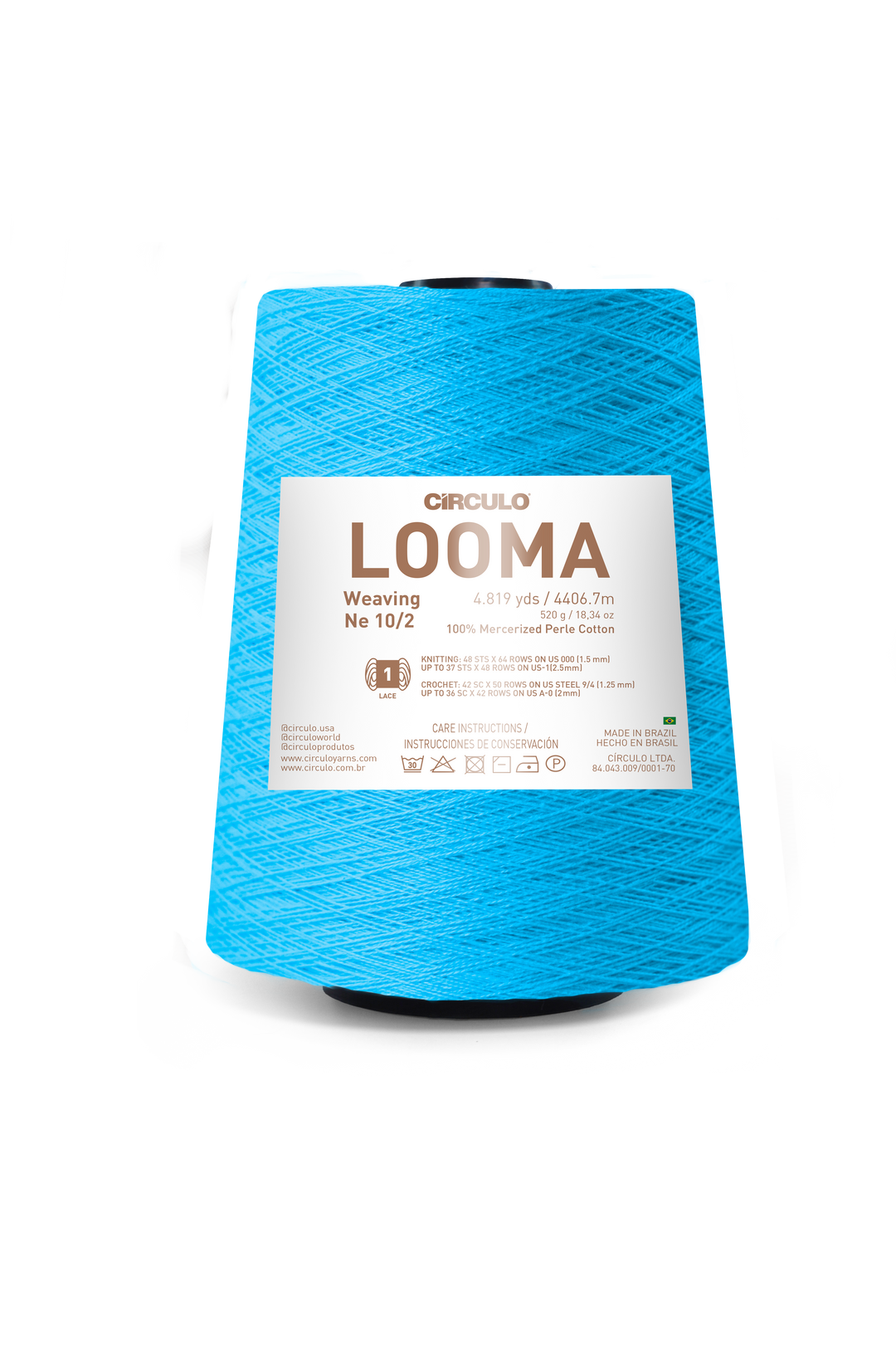 Looma 10/2 Mercerized Perle Cotton Weaving Yarn by Circulo