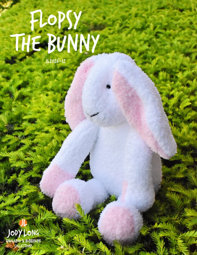 Flopsy The Bunny Toy Knitting Pattern for Jody Long Bubbakins &amp; Snugaboo (Printed Leaflet)