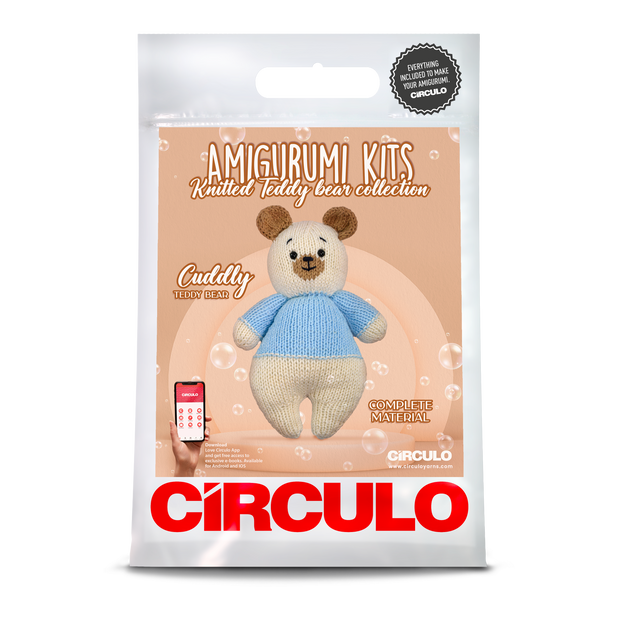 Amigurumi Kit Knitted Teddy Bear Collection - Cuddly Teddy Bear by Circulo