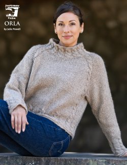 Orla Pullover Knitting Pattern for Juniper Moon Farm Beatrix (Printed Leaflet)
