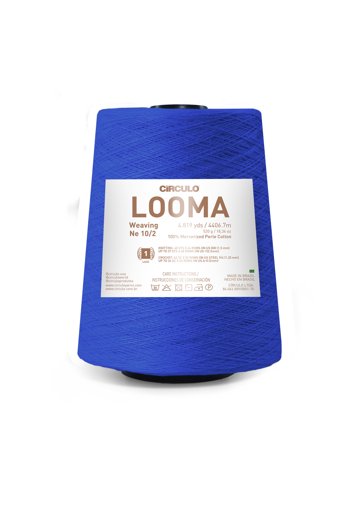 Looma 10/2 Mercerized Perle Cotton Weaving Yarn by Circulo