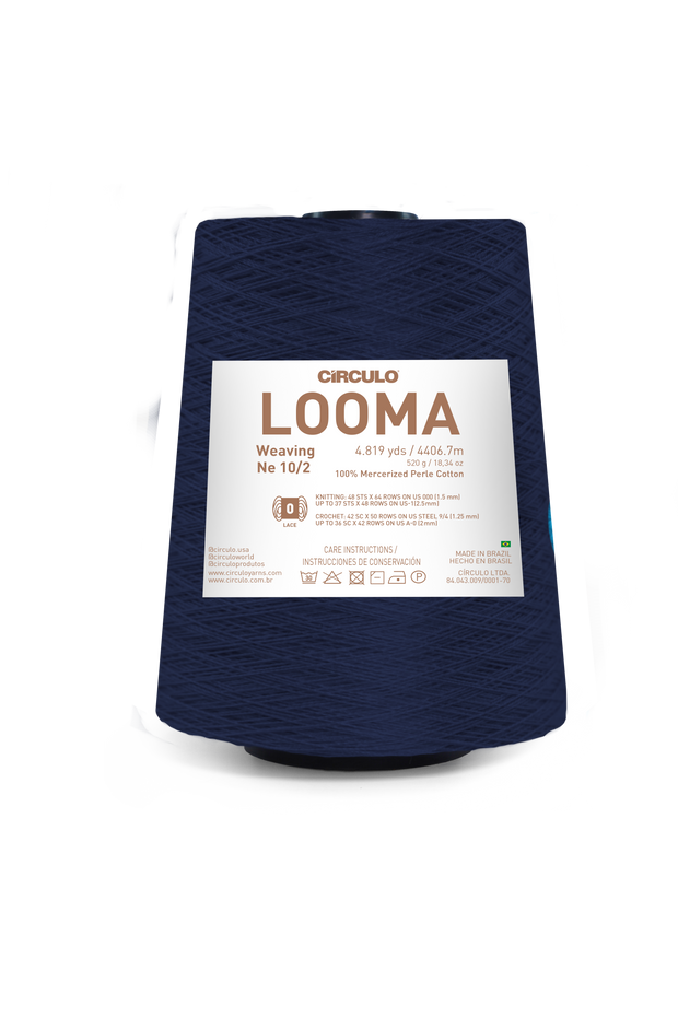 Looma 10/2 Mercerized Perle Cotton Weaving Yarn by Circulo