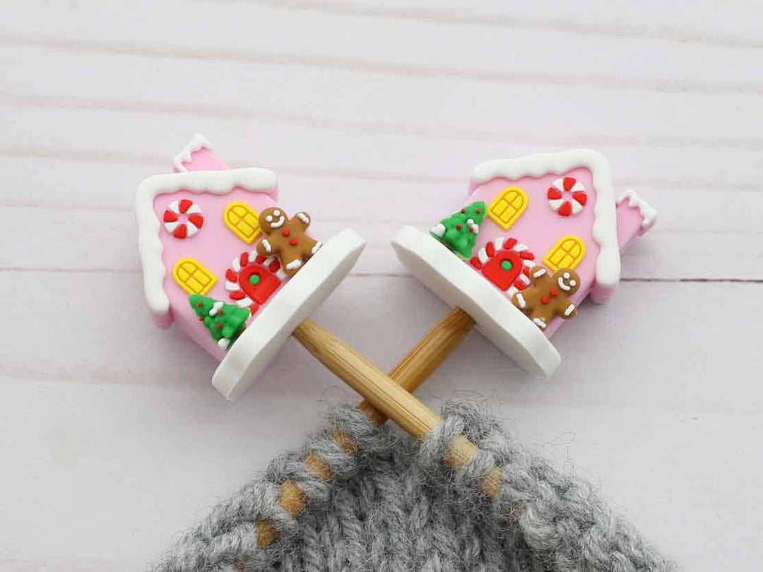 Pink Gingerbread House | Stitch Stoppers