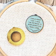 Proof I've Patience To Stab Something 4000x Needle Minder - Blue