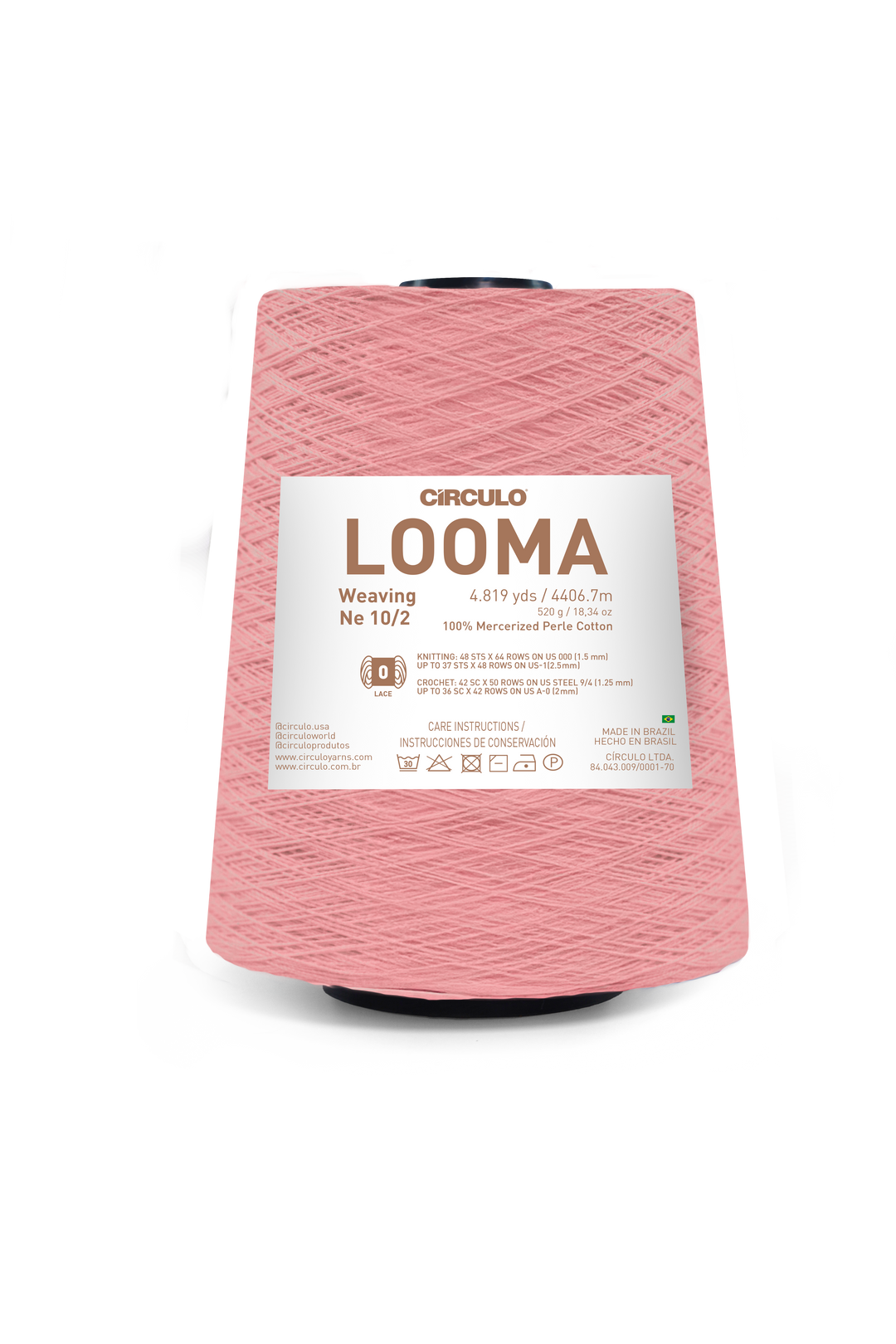 Looma 10/2 Mercerized Perle Cotton Weaving Yarn by Circulo