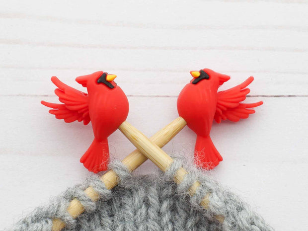 Little Cardinal | Stitch Stoppers Knitting Notions