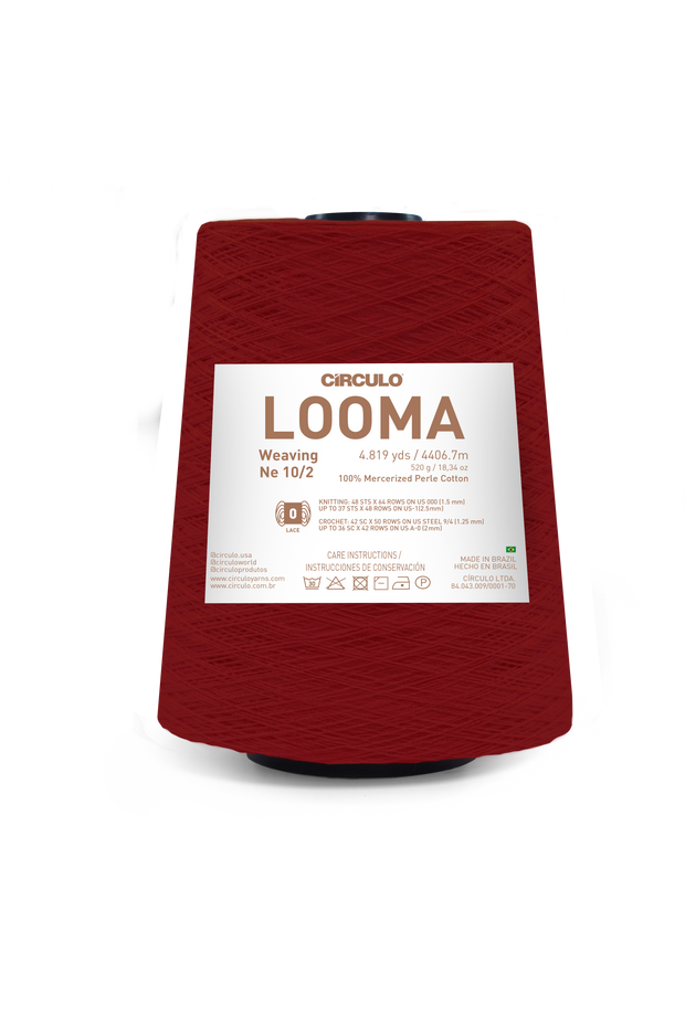 Looma 10/2 Mercerized Perle Cotton Weaving Yarn by Circulo