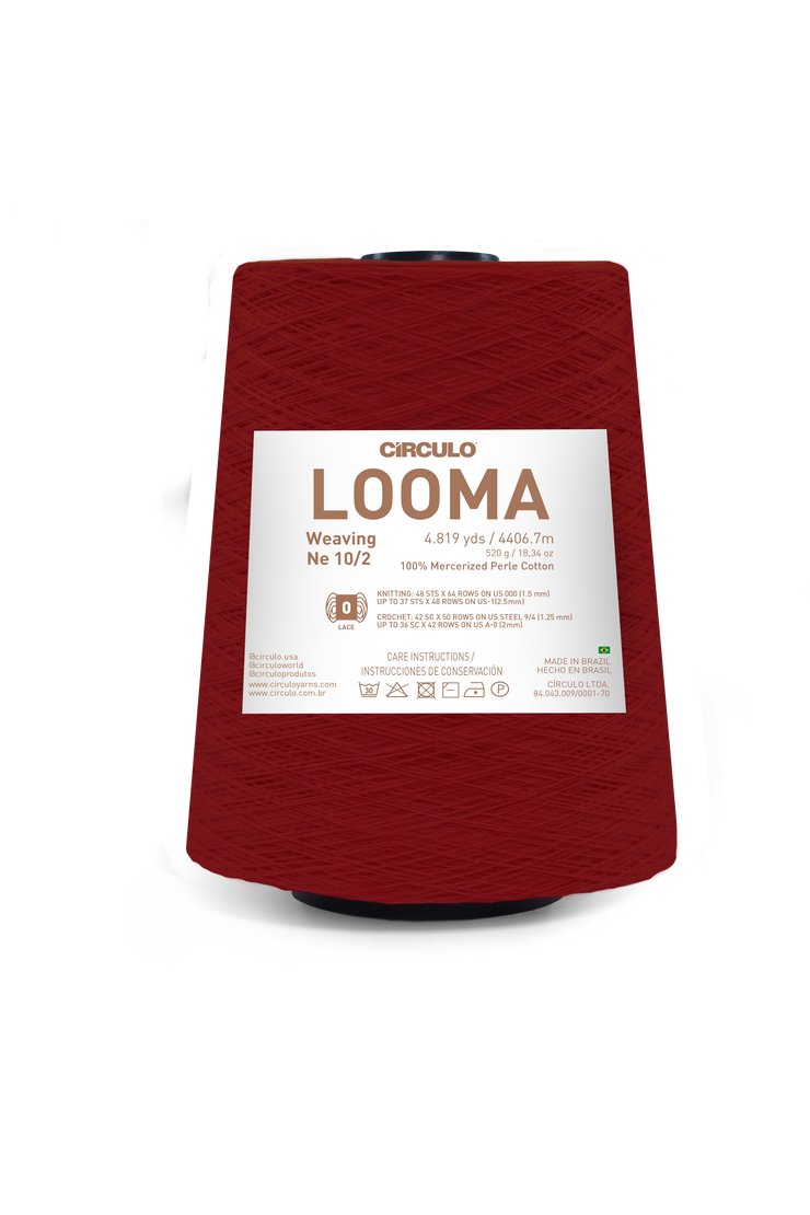 Looma 10/2 Mercerized Perle Cotton Weaving Yarn by Circulo