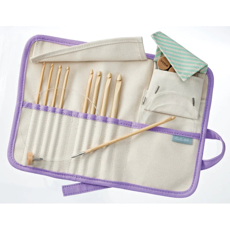 Interchangeable Tunisian Crochet Hook "Takumi" Combo Set by Clover