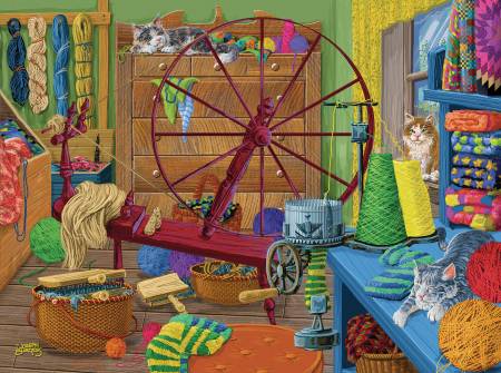 The Spinners 300 Piece Jigsaw Puzzle with Art by Joseph Burgess