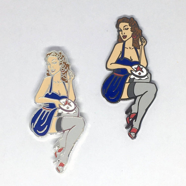Stitching Vintage Pinup Needle Minder - Black Finish