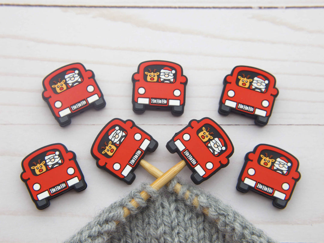 Santa Truck | Stitch Stoppers Knitting Notions