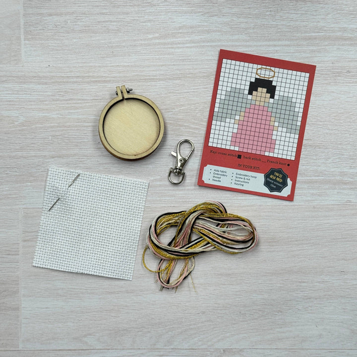Angel Mini Matchbox Christmas Cross Stitch Kit
