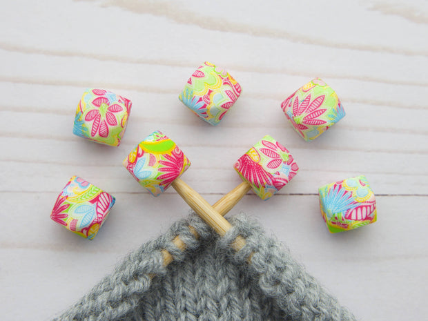 Preppy Floral Hexagon | Stitch Stoppers Knitting Notions