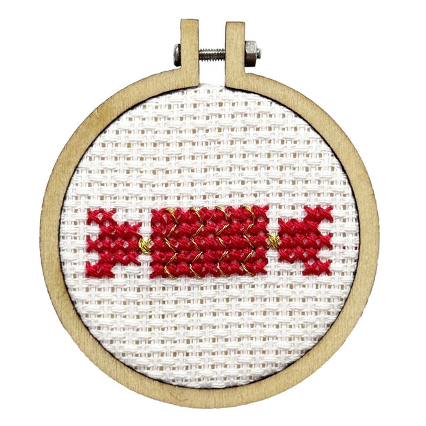 Christmas Cracker Mini Matchbox Christmas Cross Stitch Kit