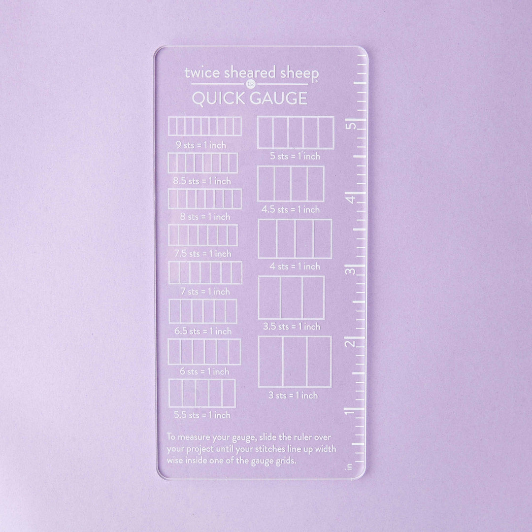 White Quick Gauge Ruler