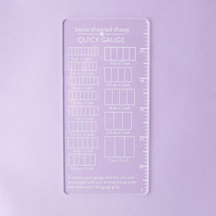White Quick Gauge Ruler