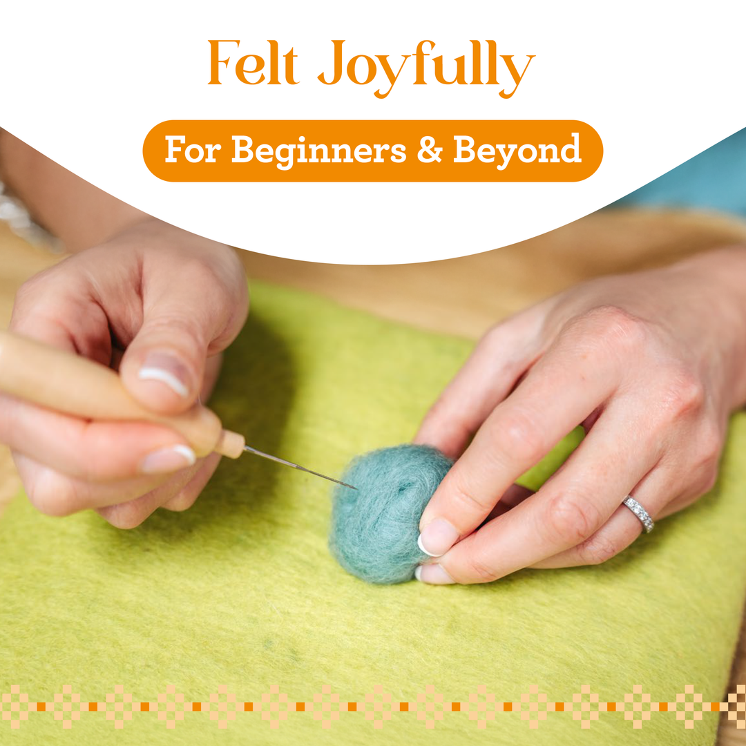 Hedgehog in a Hoop Needle Felting Craft Kit