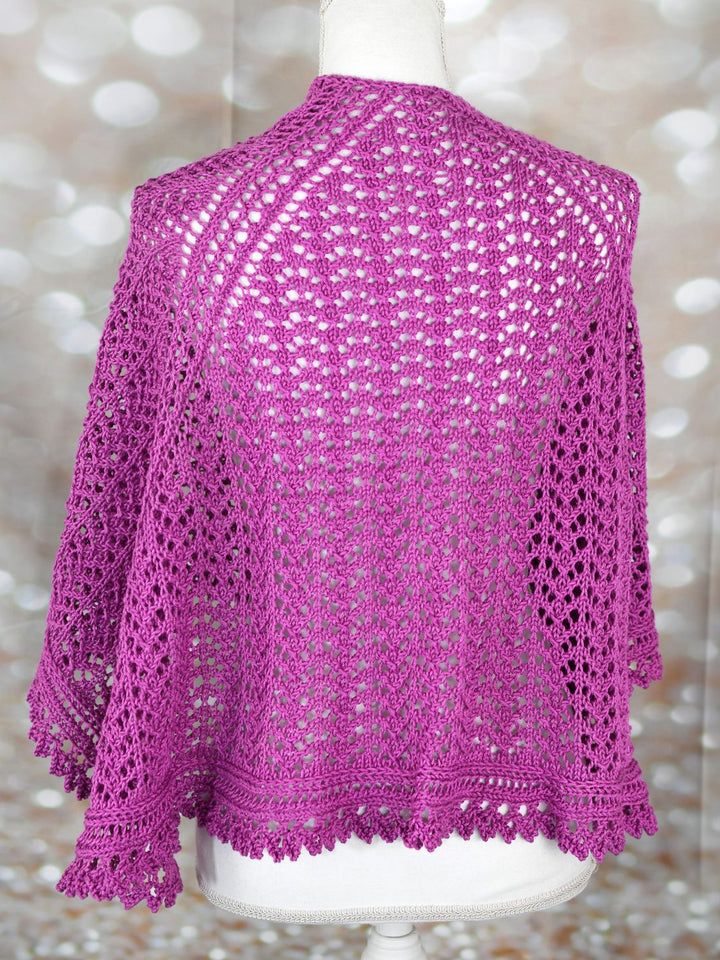 LYS Day Shawl Kit with Cascade Noble Cotton Yarn &amp; Pattern