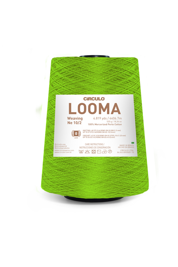 Looma 10/2 Mercerized Perle Cotton Weaving Yarn by Circulo