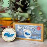 'Have A Whale Of A Time!' Mini Matchbox Cross Stitch Kit