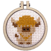 'Och Aye the Moo!' Mini Matchbox Cross Stitch Kit