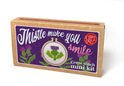 'Thistle Make You Smile' Mini Matchbox Cross Stitch Kit