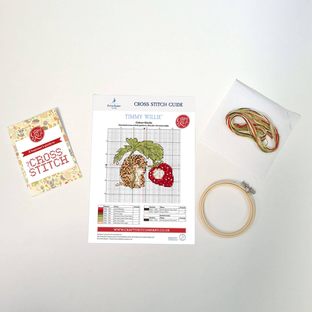 Beatrix Potter - Timmy Willie Mini Cross Stitch Kit