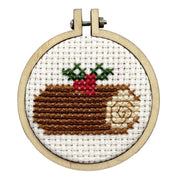 Yule Log Mini Matchbox Christmas Cross Stitch Kit