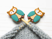 Green Owl | Stitch Stoppers Knitting Notions