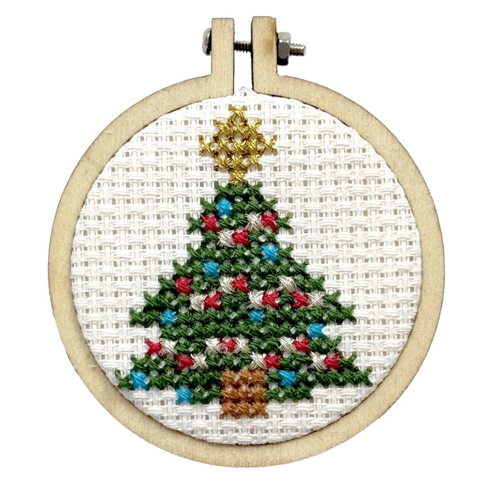 Christmas Tree Mini Matchbox Christmas Cross Stitch Kit